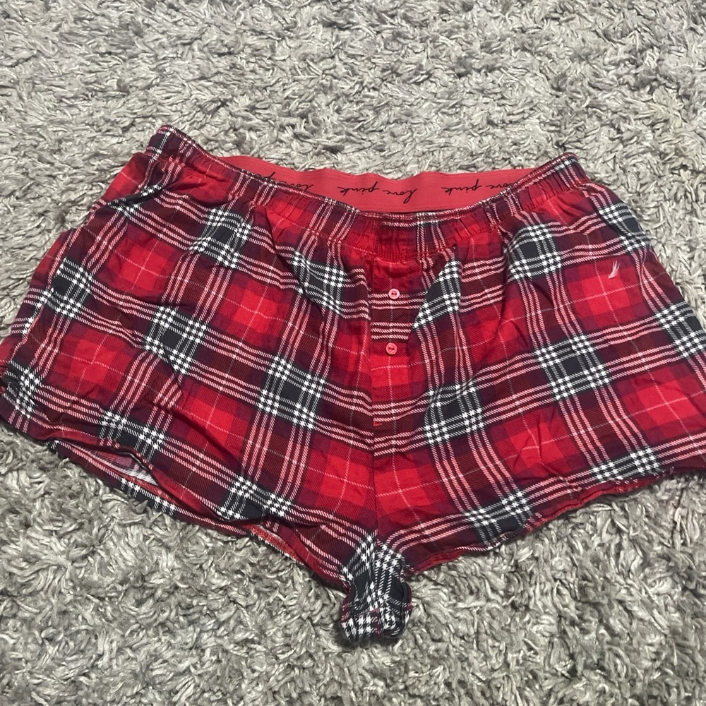 Red Plaid PINK Boxer Shorts